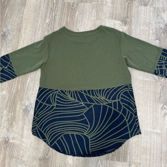 COS Green and Blue Patterned Long Sleeve Top - Picture 4 of 4